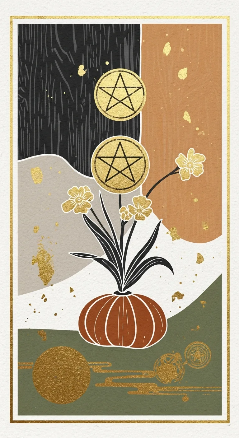 Ace Pentacles tarot card - Cyril Ramaphosa's journey card