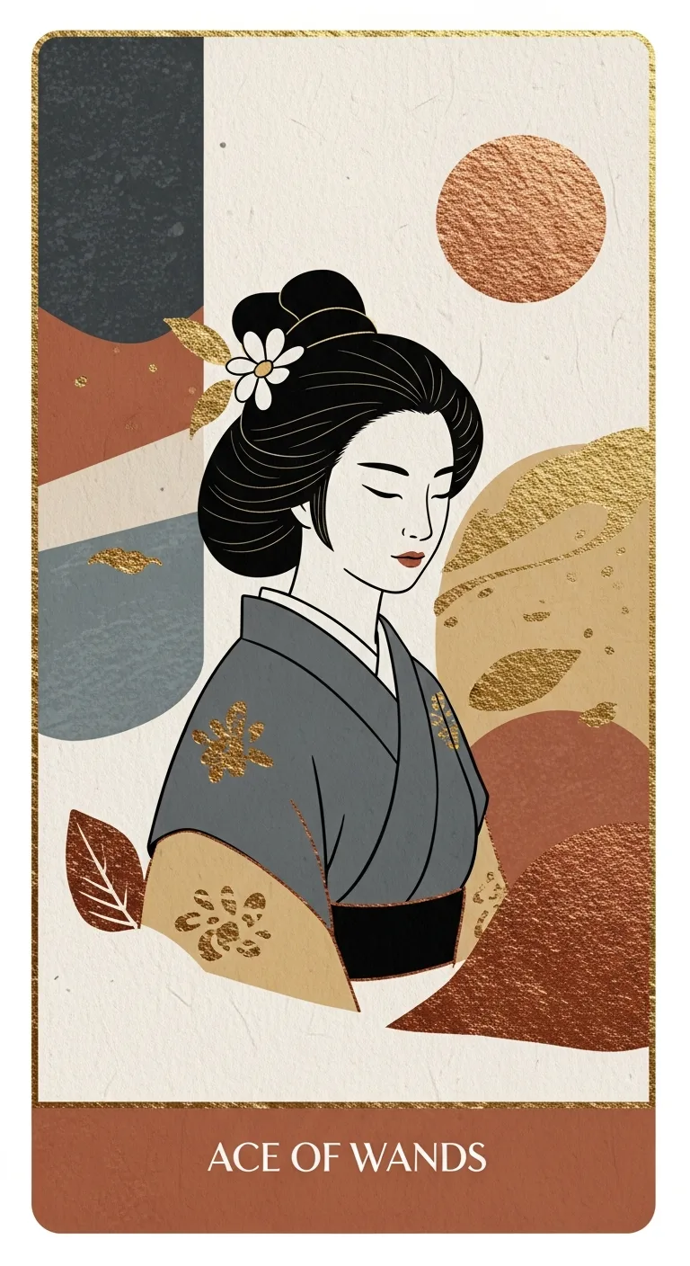 Ace Wands tarot card - Bad Bunny's foundation card