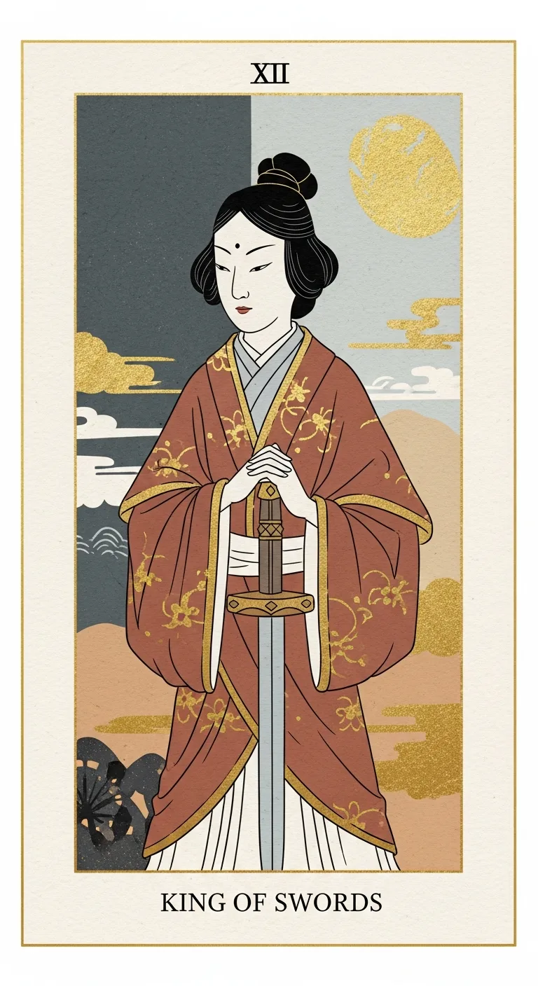 King Swords tarot card - Marques Brownlee's destiny card