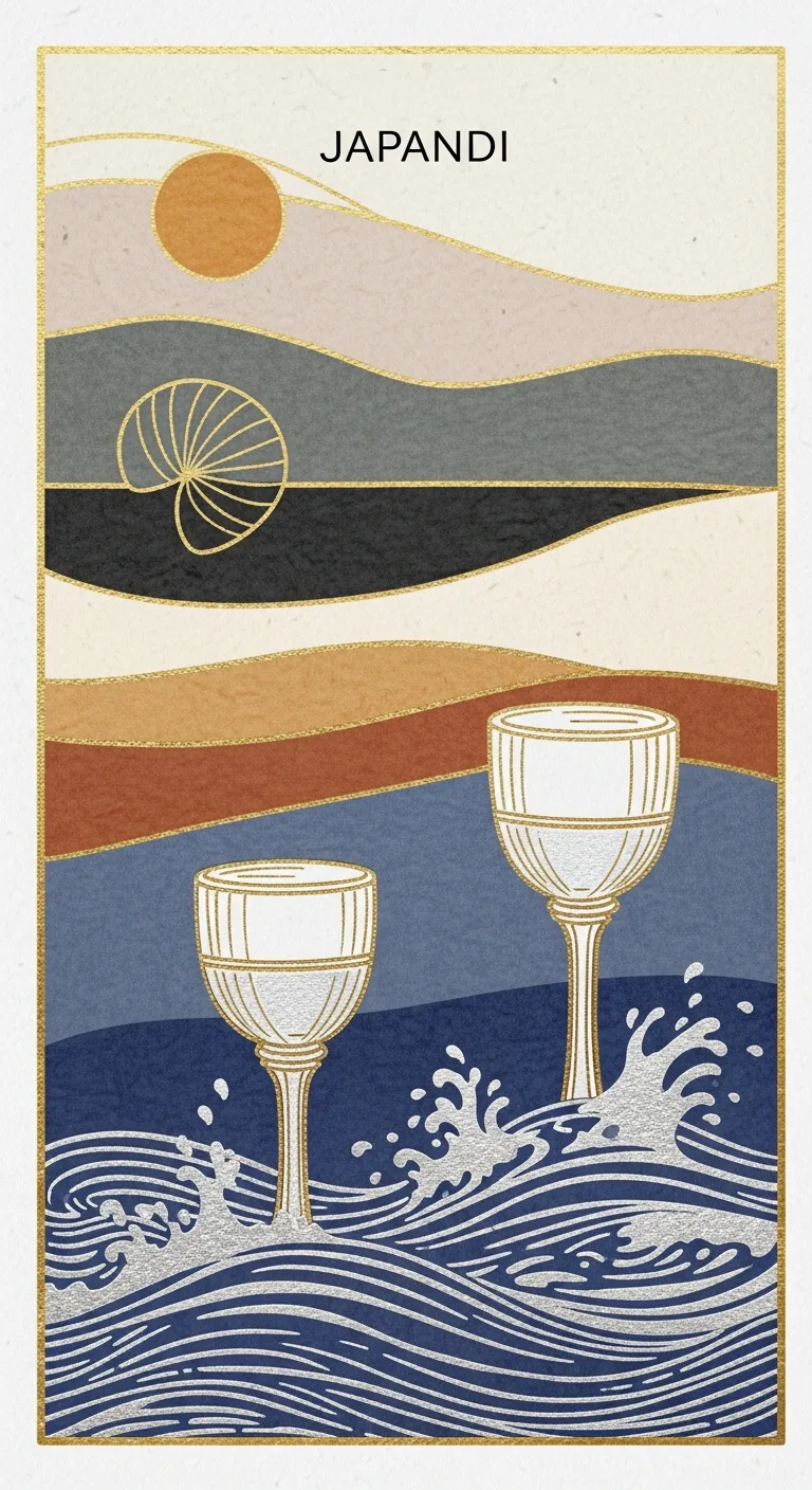 Nine Cups tarot card - Sagawa Issei's destiny card