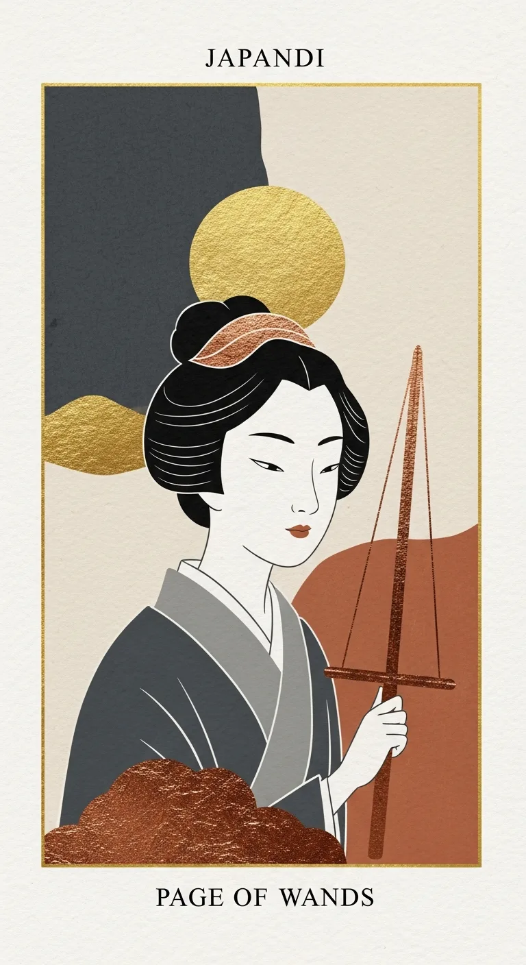 Page Wands tarot card - Coco Gauff's foundation card