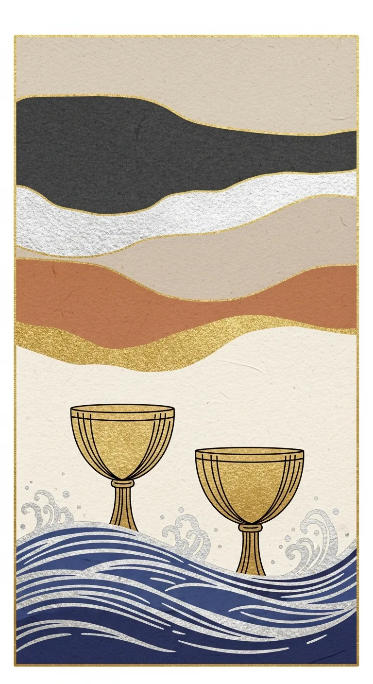Seven Cups tarot card - Tinx's journey card