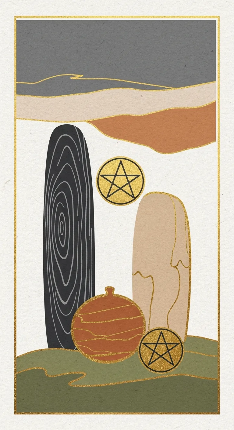 Three Pentacles tarot card - Mark Rober's journey card