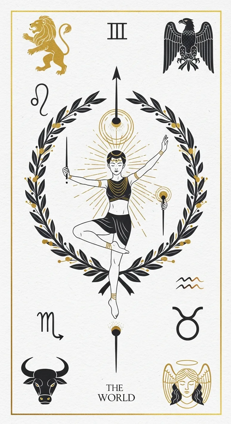 World tarot card - Zendaya's destiny card